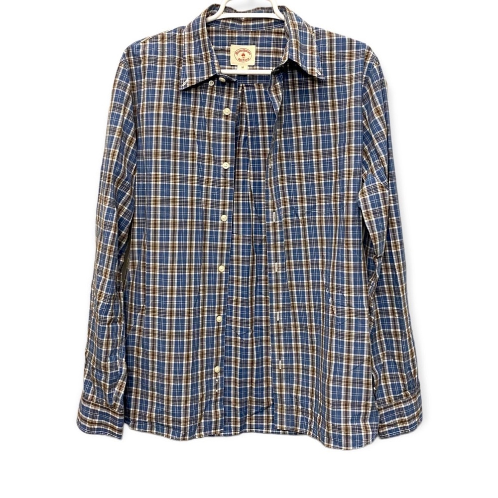 Brooks Brothers Plaid Button Front Shirt Men’s Medium
